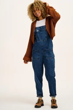 Fashion Original - Denim Dungarees in Mid Wash Blue All Dungarees|All Workwear