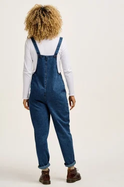 Fashion Original - Denim Dungarees in Mid Wash Blue All Dungarees|All Workwear