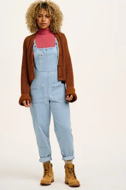 Best Original - Denim Dungarees in Light Wash Blue All Dungarees|The Original - Tapered