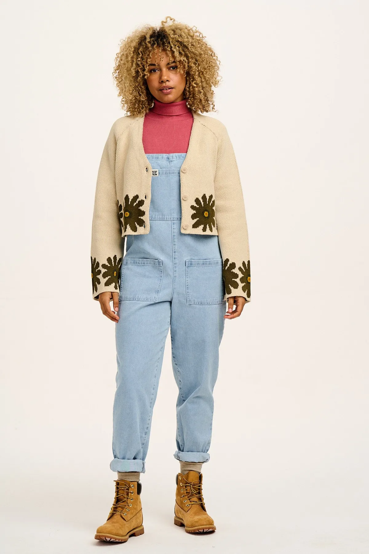 Best Original - Denim Dungarees in Light Wash Blue All Dungarees|The Original - Tapered