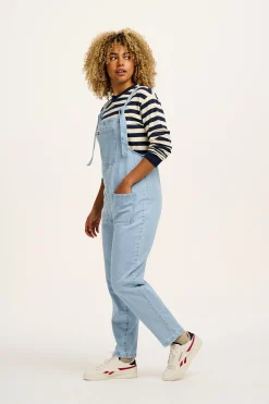 Best Original - Denim Dungarees in Light Wash Blue All Dungarees|The Original - Tapered