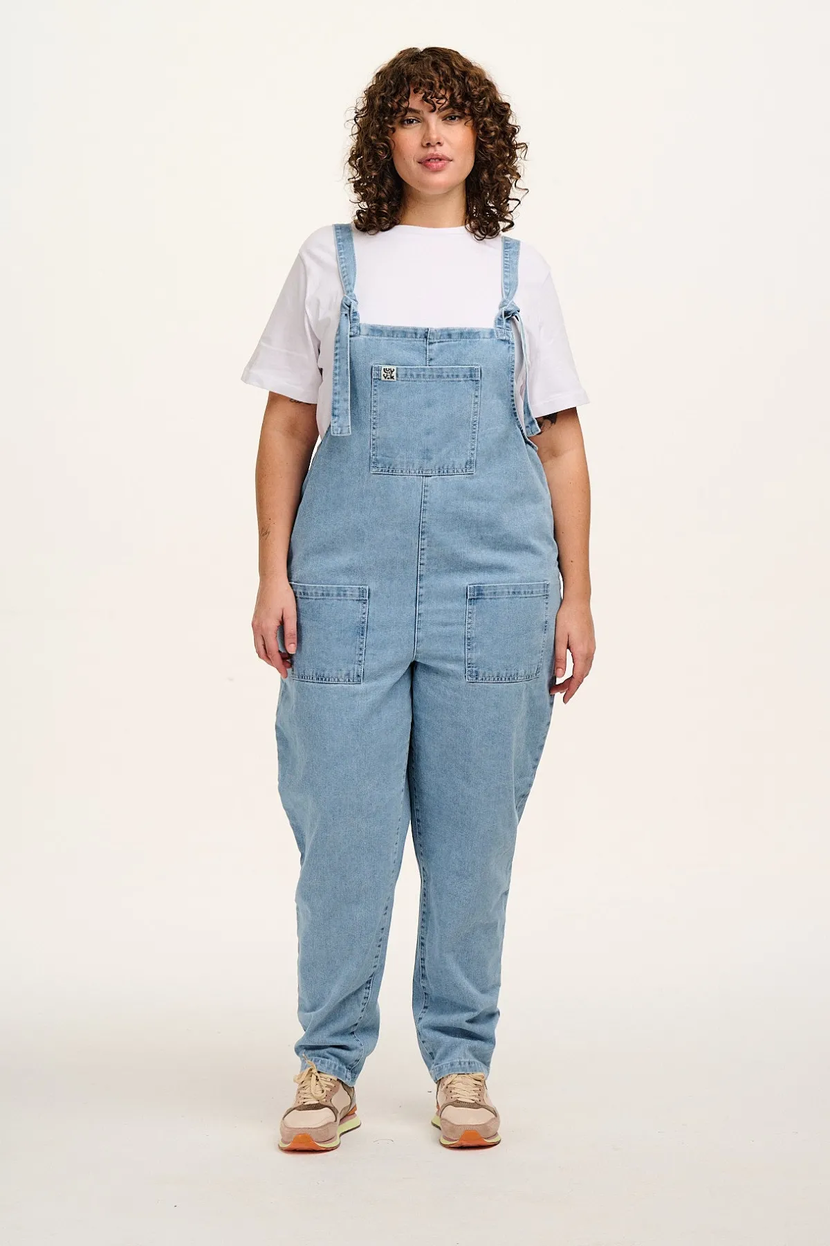 Best Original - Denim Dungarees in Light Wash Blue All Dungarees|The Original - Tapered