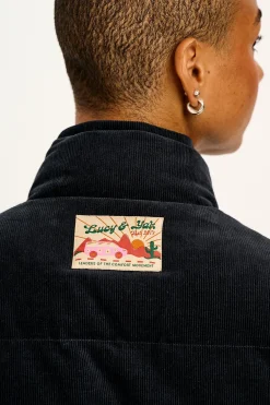 Sale Paloma - Corduroy Puffer Jacket in Black All Outerwear & Knitwear|Jackets