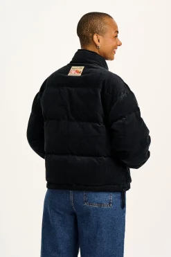 Sale Paloma - Corduroy Puffer Jacket in Black All Outerwear & Knitwear|Jackets