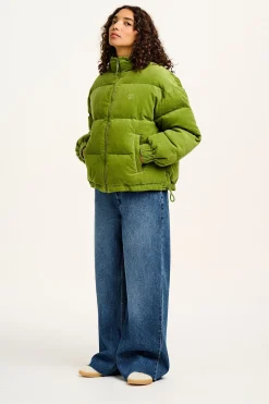 Online Paloma - Corduroy Puffer Jacket in Leaf Green All Outerwear & Knitwear|Jackets
