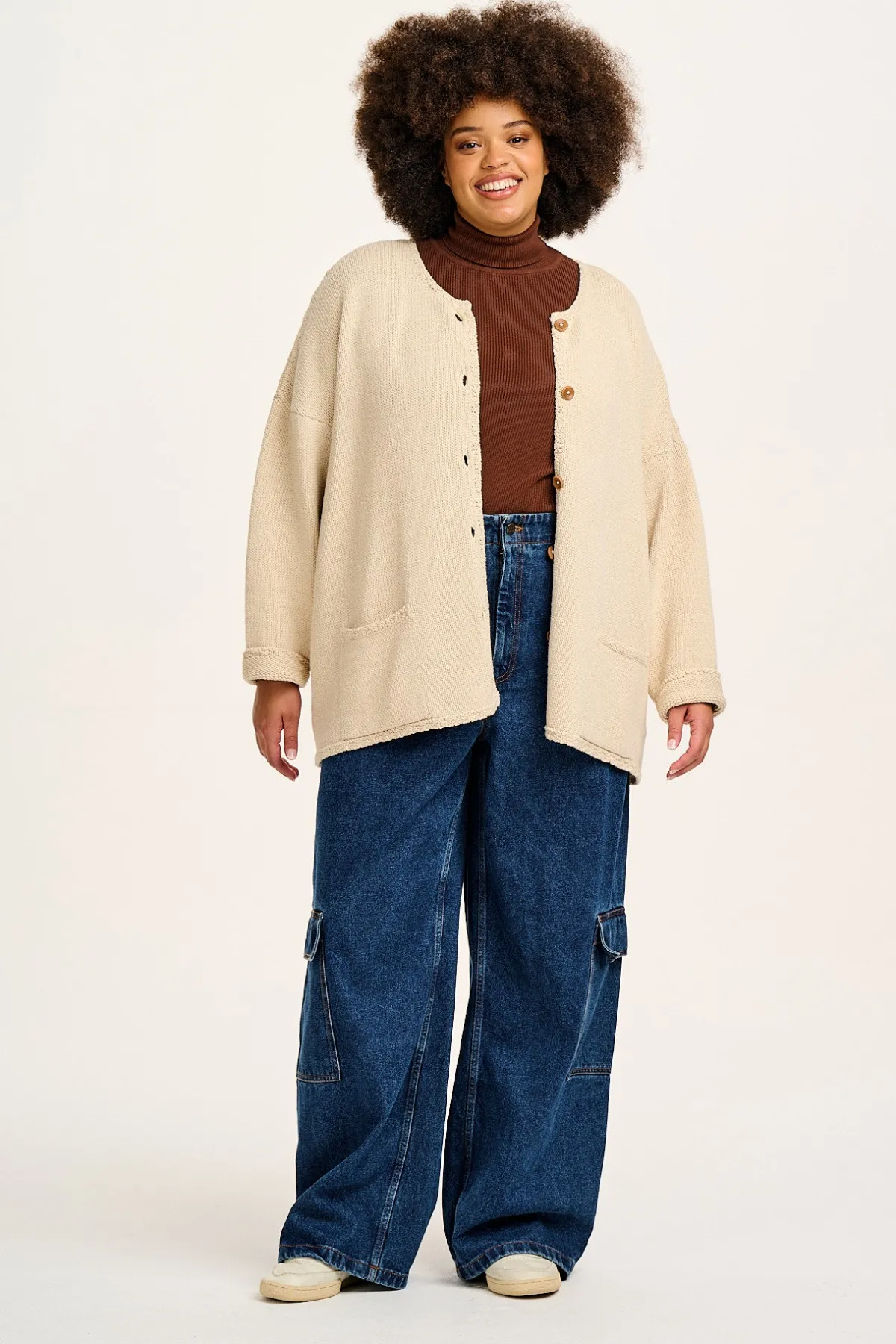 Best Phoenix - Cargo Trousers in Blue Denim All Bottoms|Jeans
