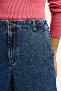 Best Phoenix - Cargo Trousers in Blue Denim All Bottoms|Jeans