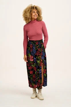 Clearance Poppy - Elasticated Waist Skirt in Maria Print All Bottoms|All Dresses & Skirts