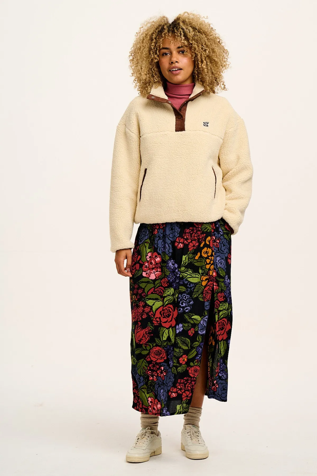 Clearance Poppy - Elasticated Waist Skirt in Maria Print All Bottoms|All Dresses & Skirts