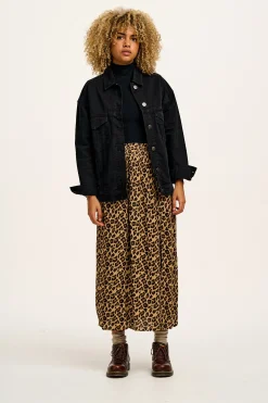 Fashion Poppy - Elasticated Waist Skirt in Leopard Print All Bottoms|All Dresses & Skirts