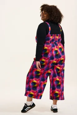 Sale Presley - Cotton Jumpsuit in Digital Blur Print All Jumpsuits