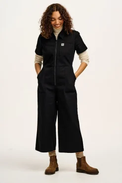 Fashion Ragan - Cotton Jumpsuit in Black Tall Range|All Jumpsuits