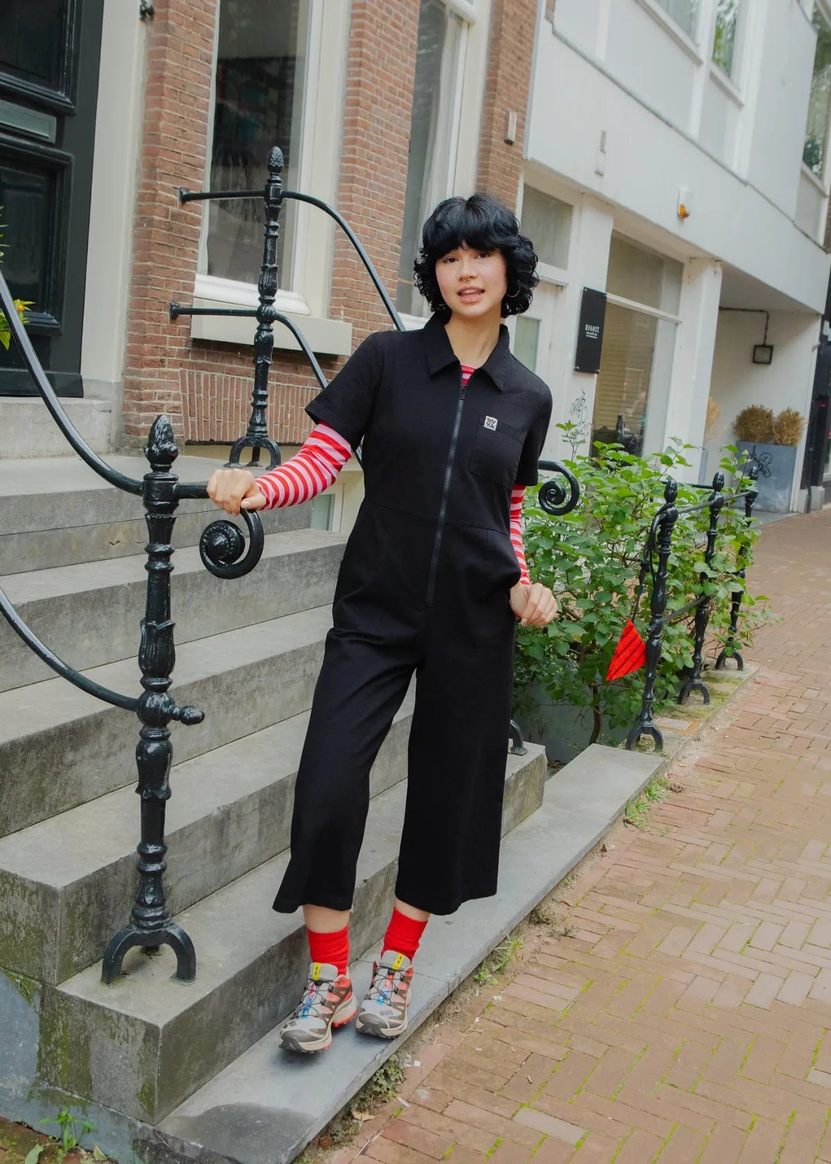Fashion Ragan - Cotton Jumpsuit in Black Tall Range|All Jumpsuits