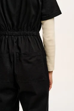 Fashion Ragan - Cotton Jumpsuit in Black Tall Range|All Jumpsuits
