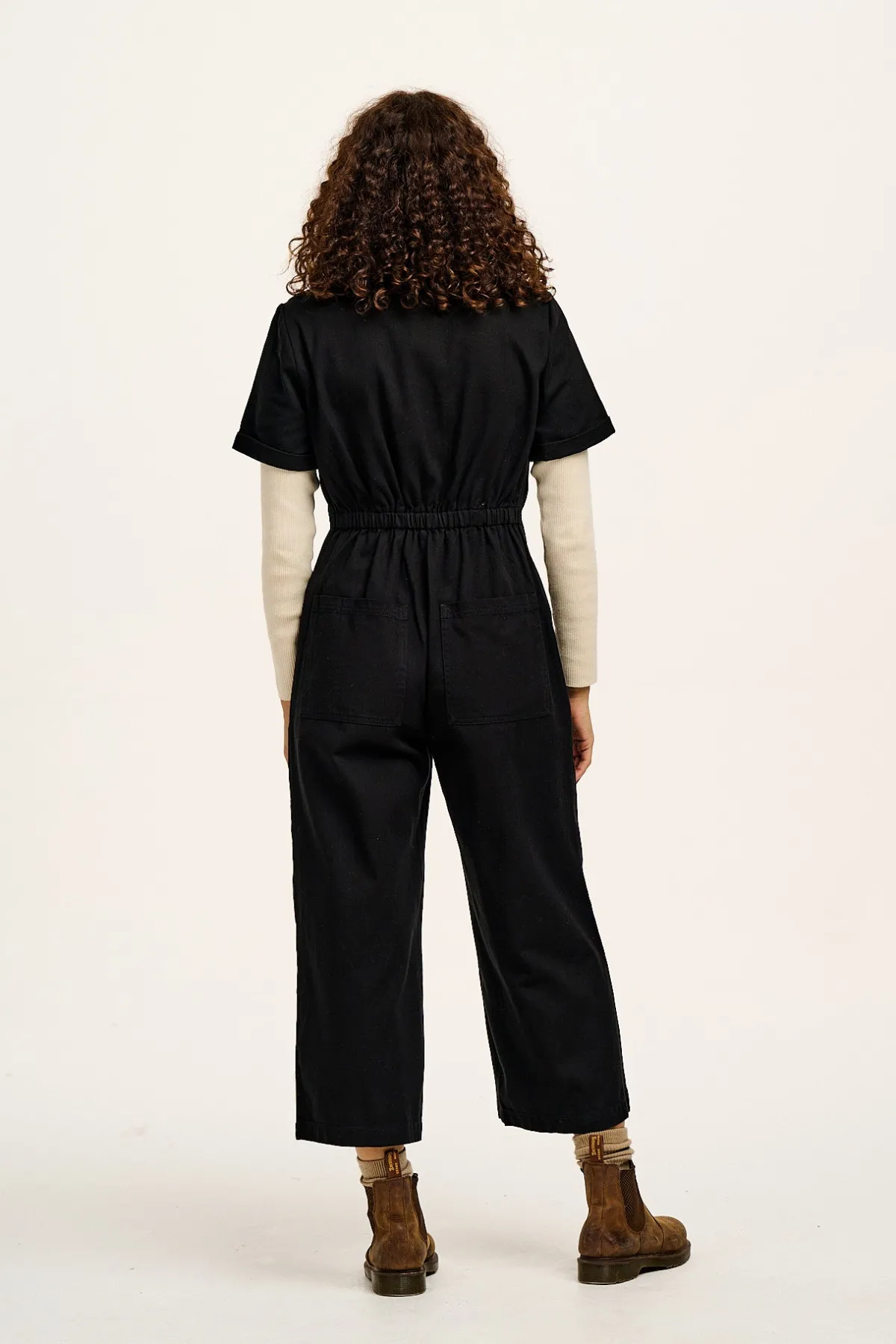 Fashion Ragan - Cotton Jumpsuit in Black Tall Range|All Jumpsuits