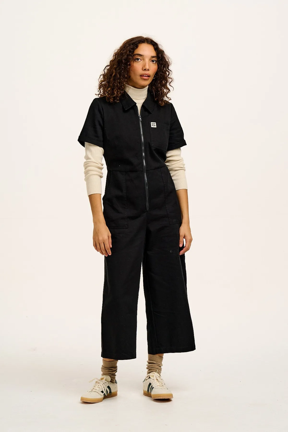 Fashion Ragan - Cotton Jumpsuit in Black Tall Range|All Jumpsuits