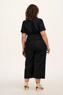 Fashion Ragan - Cotton Jumpsuit in Black Tall Range|All Jumpsuits