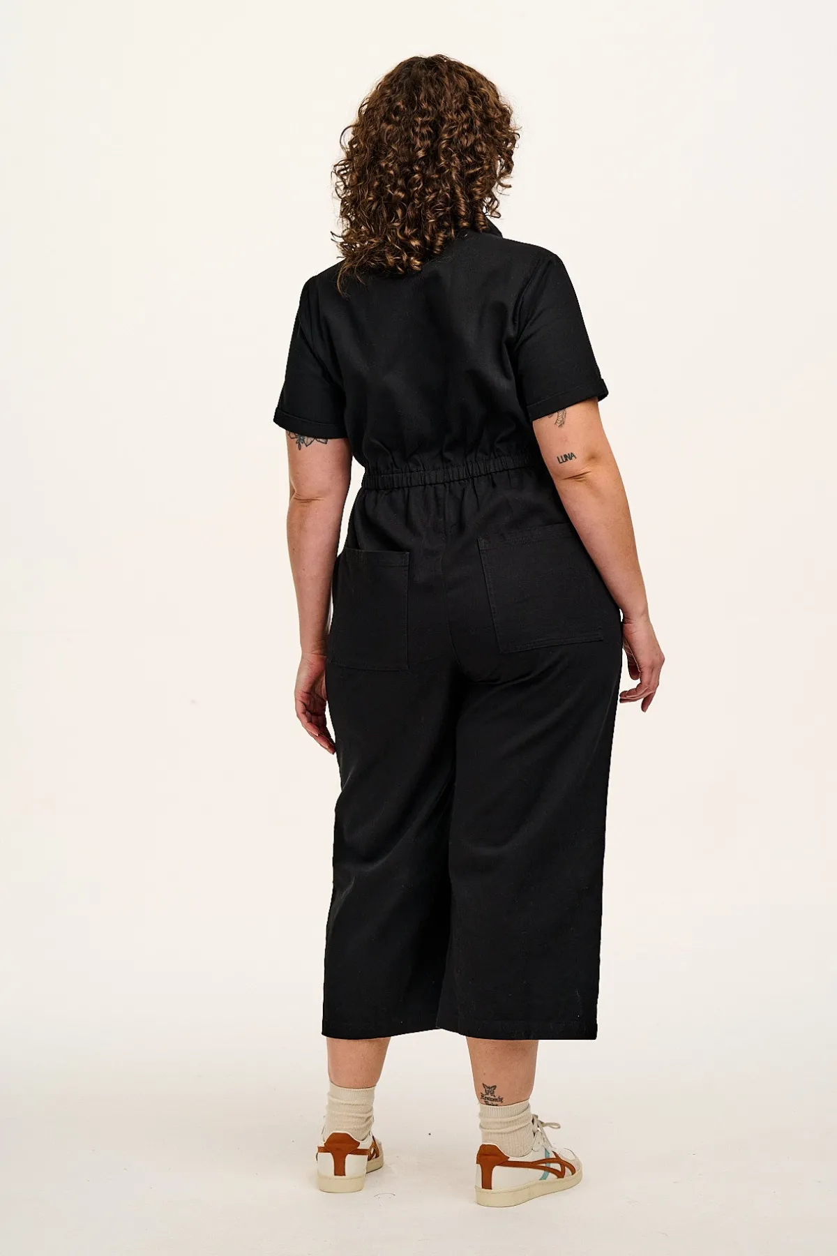 Fashion Ragan - Cotton Jumpsuit in Black Tall Range|All Jumpsuits