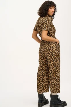 Fashion Ragan - Cotton Jumpsuit in Leopard Print All Jumpsuits|Tall Range