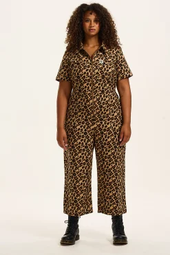 Fashion Ragan - Cotton Jumpsuit in Leopard Print All Jumpsuits|Tall Range