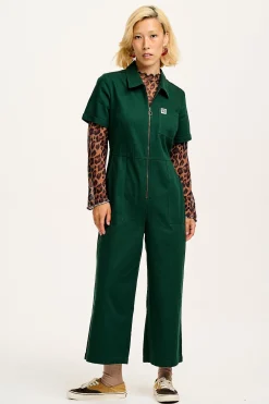 Discount Ragan - Cotton Jumpsuit in Posy Green All Jumpsuits