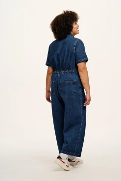 Clearance Ragan - Denim Jumpsuit in Mid Wash Blue All Jumpsuits|Tall Range