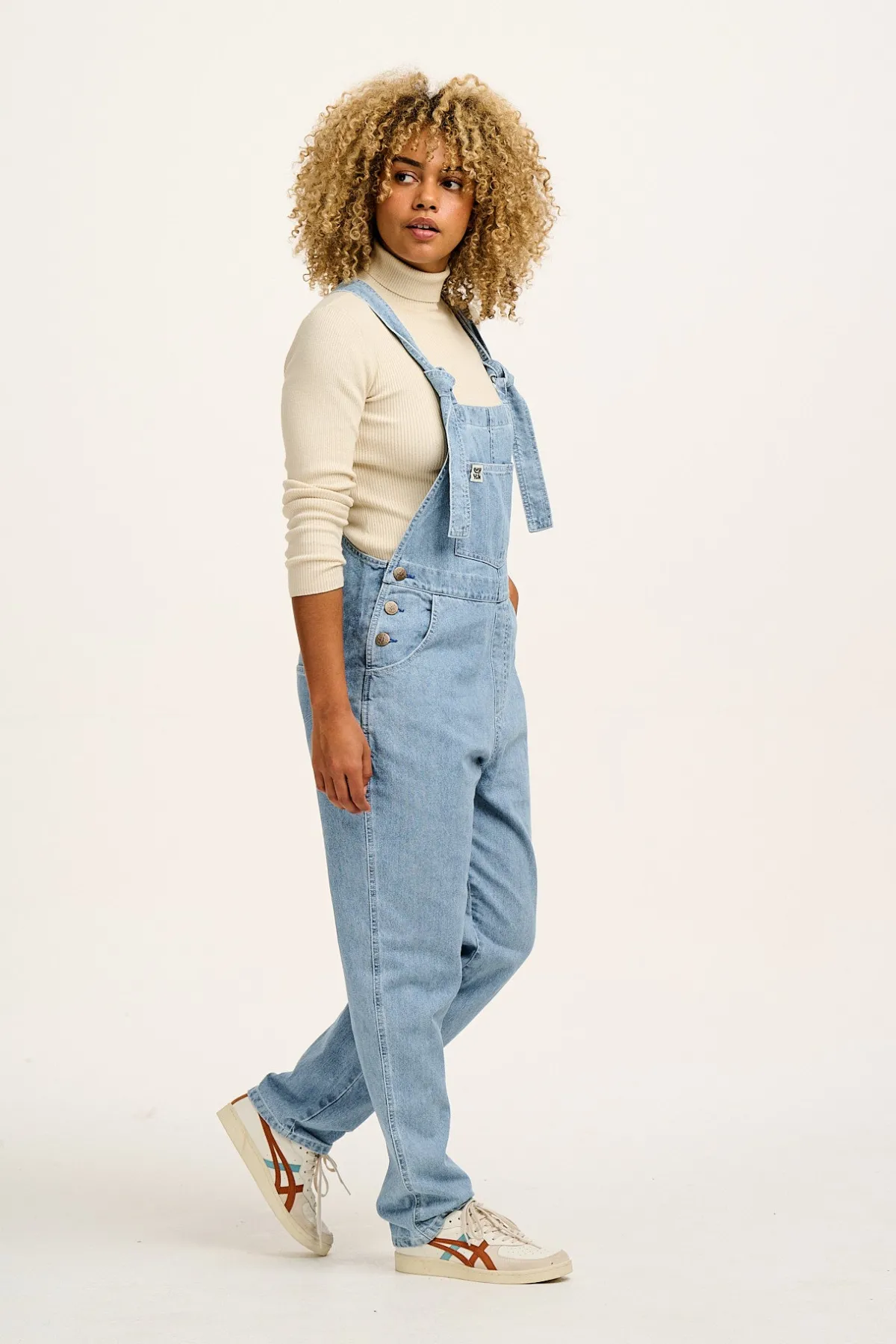 Discount Reuben - Denim Dungarees in Light Wash Blue All Dungarees|Reuben - Classic