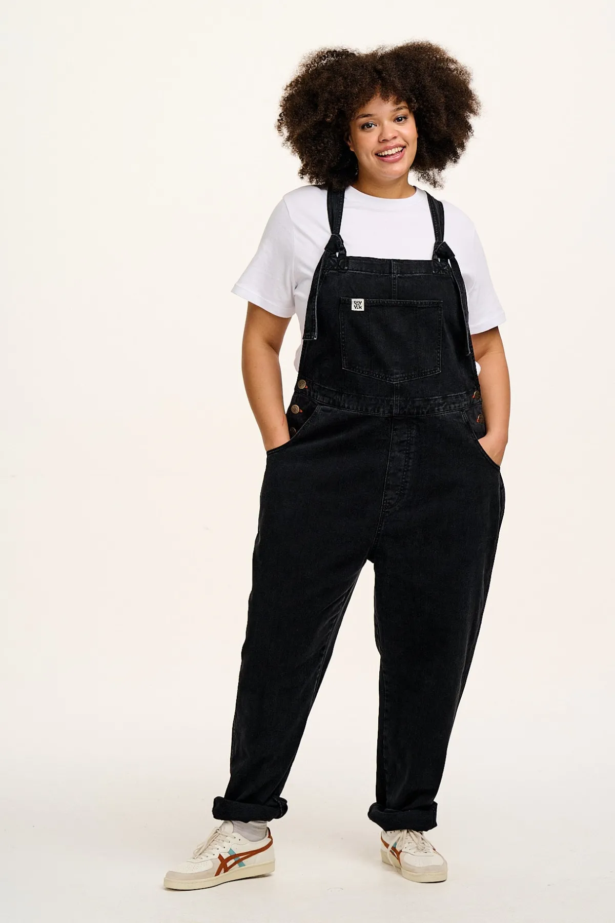 Outlet Reuben - Denim Dungarees in Washed Black All Dungarees|Reuben - Classic