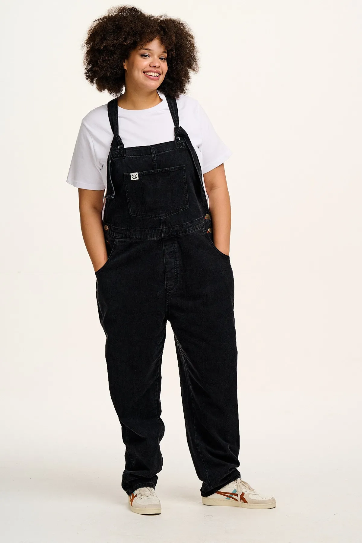 Outlet Reuben - Denim Dungarees in Washed Black All Dungarees|Reuben - Classic