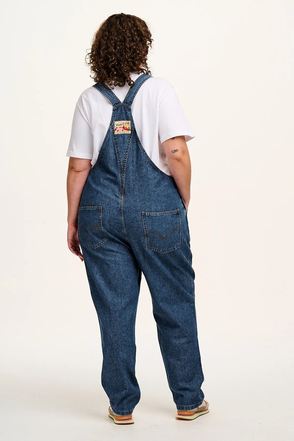Hot Reuben - Denim Dungarees in Mid Wash Blue All Dungarees|Reuben - Classic