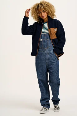 Hot Reuben - Denim Dungarees in Mid Wash Blue All Dungarees|Reuben - Classic