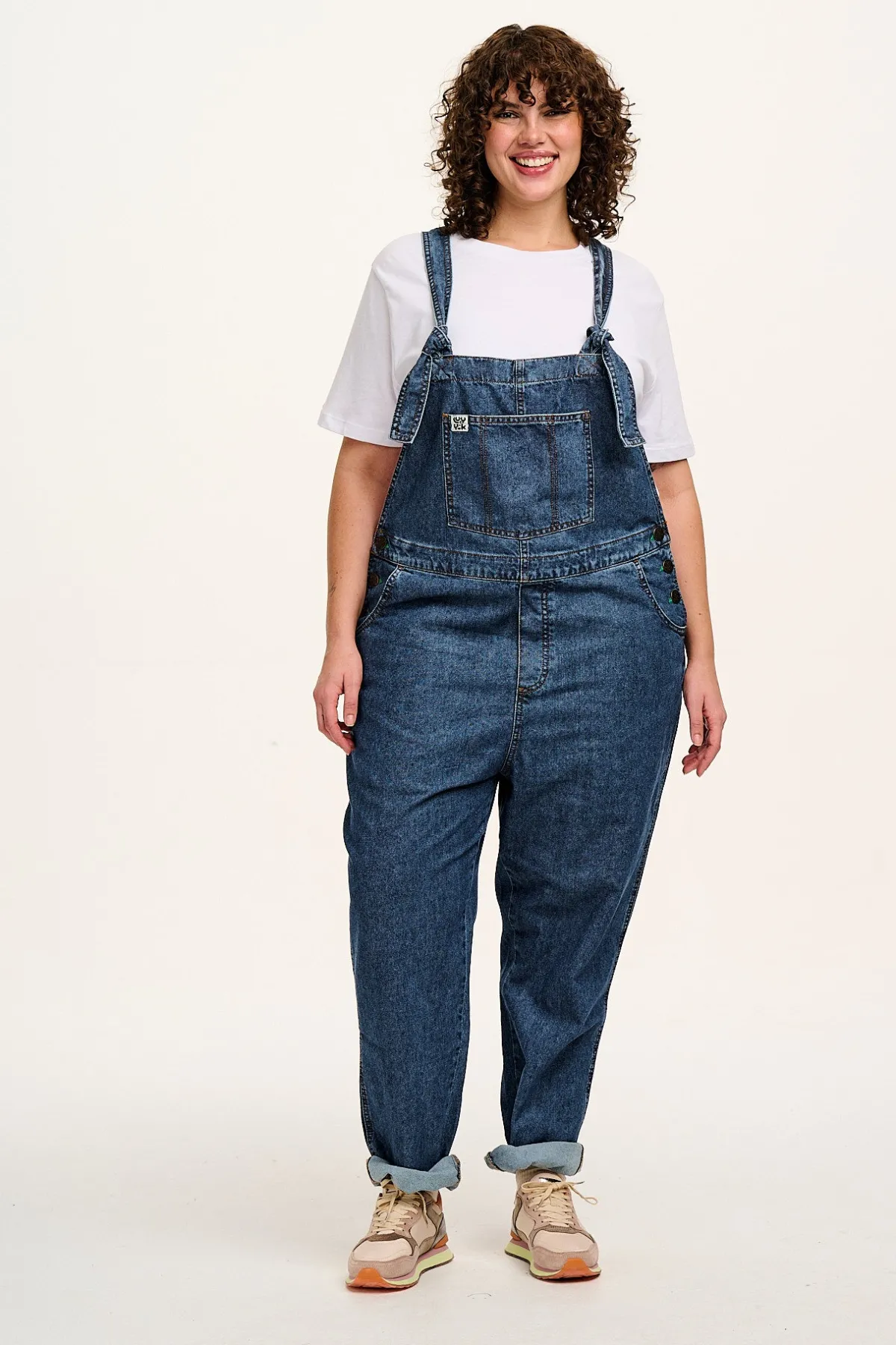 Hot Reuben - Denim Dungarees in Mid Wash Blue All Dungarees|Reuben - Classic