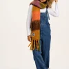 Hot Rowan - Super Soft Scarf in Orange & Pink Checkerboard All Accessories|Scarves
