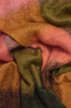 Hot Rowan - Super Soft Scarf in Orange & Pink Checkerboard All Accessories|Scarves