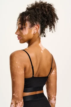 Outlet Ruby - Crop Top Cotton & Bamboo Bralette in Black All Tops & Tees|All Underwear