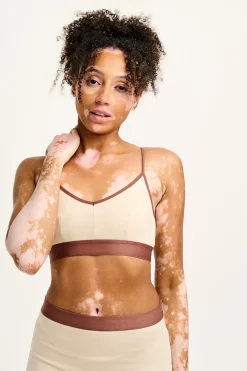 Fashion Ruby - Crop Top Cotton & Bamboo Bralette in Ecru All Tops & Tees|All Underwear
