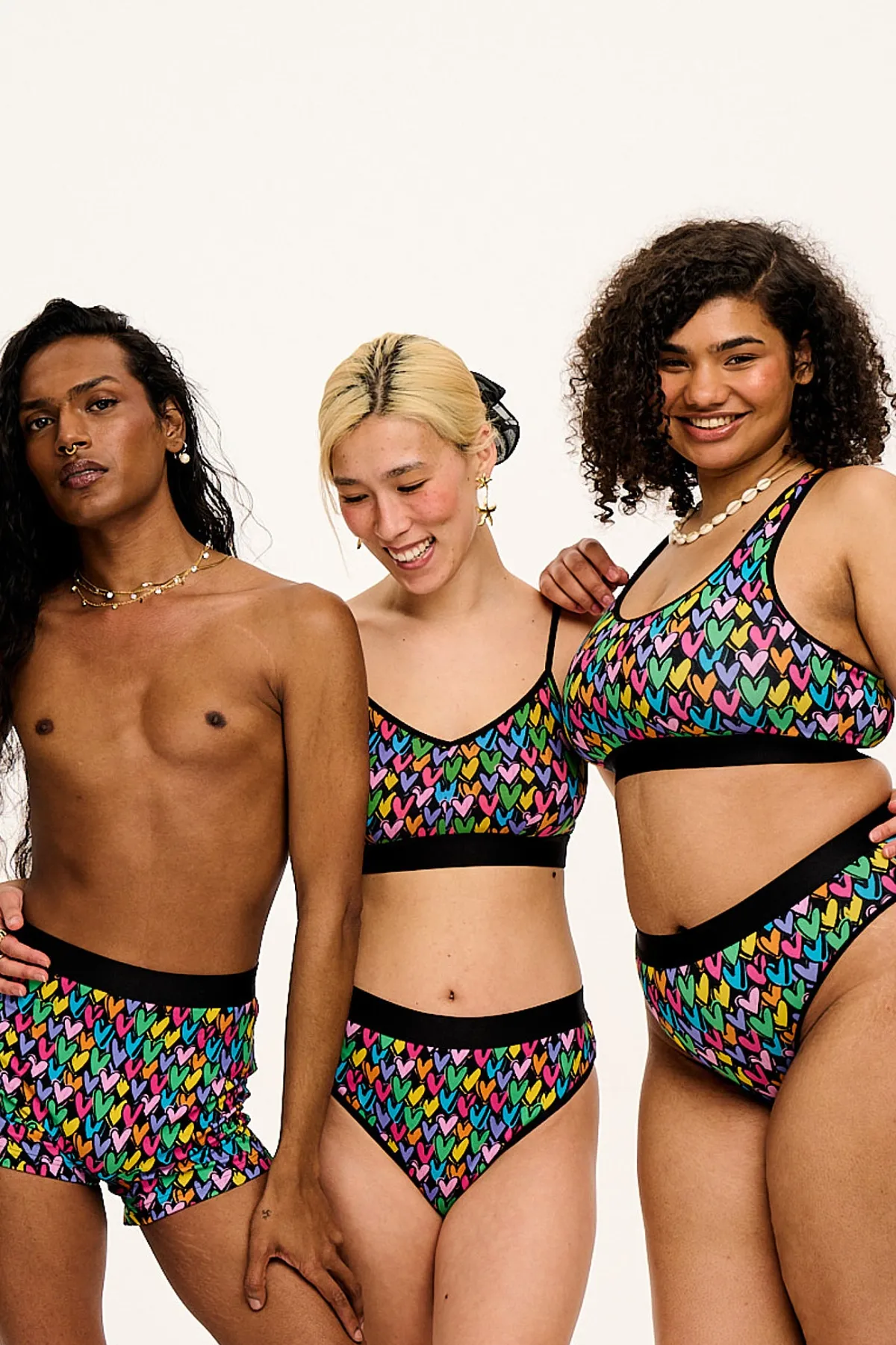 Hot Ruby - Crop Top Cotton & Bamboo Bralette in Summer Lovin' Print All Tops & Tees|All Underwear