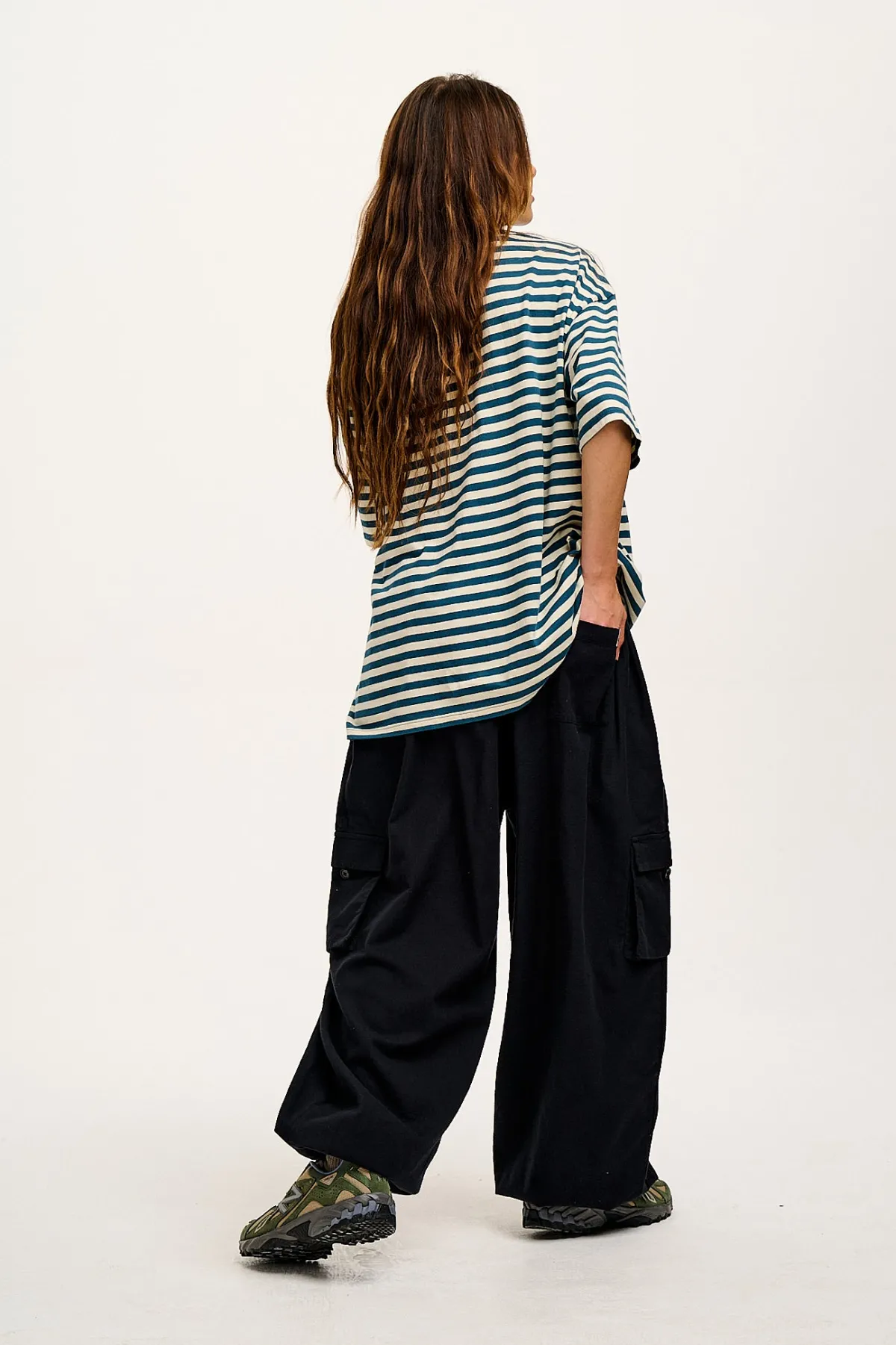 Best Rumi - Balloon Cotton & Linen Trousers in Black All Bottoms|Trousers