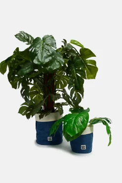 Discount Runa - Plant Pot Covers in Mid Wash Print (2 Pack) All Accessories|Homeware