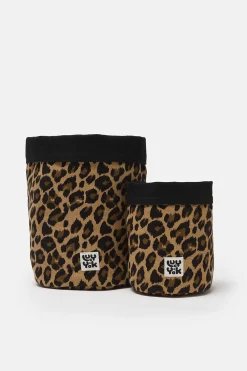 Hot Runa - Plant Pot Covers in Cotton Leo Print (2 Pack) All Accessories|Homeware