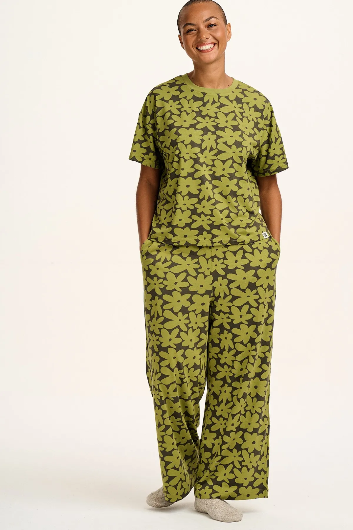 Sale Sabrina - Soft Pyjamas in Bubble Floral Print All Nightwear