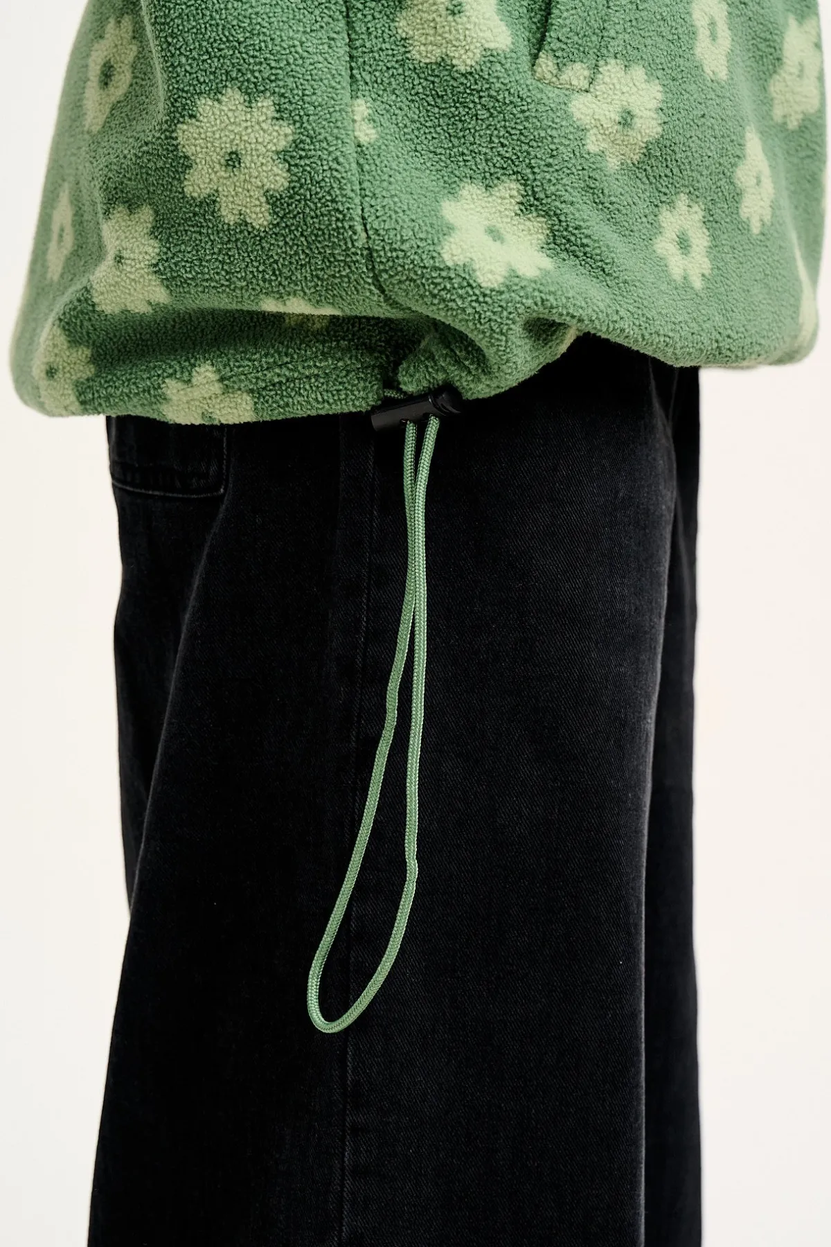 Outlet Stevie - Soft Polar Fleece in Green Delano Floral Print All Outerwear & Knitwear|Fleeces
