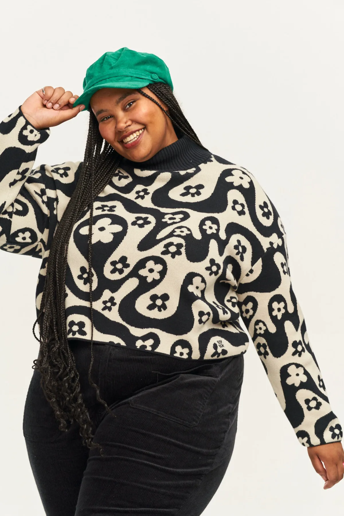 Clearance Toni Roll Neck Jumper: ORGANIC COTTON - Lou All Tops & Tees|All Outerwear & Knitwear