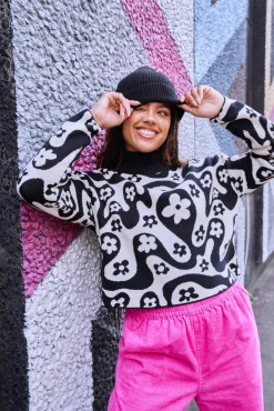Clearance Toni Roll Neck Jumper: ORGANIC COTTON - Lou All Tops & Tees|All Outerwear & Knitwear