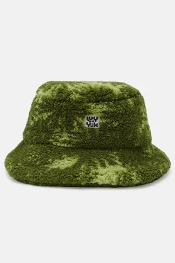 Best Travis - Borg Fleece Bucket Hat in Green Sequoia Print All Accessories|Hats & Hair