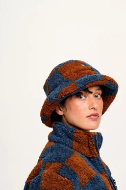 Fashion Travis - Borg Fleece Bucket Hat in Chester Check Print All Accessories|Hats & Hair