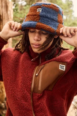 Fashion Travis - Borg Fleece Bucket Hat in Chester Check Print All Accessories|Hats & Hair