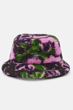 Outlet Travis - Borg Fleece Bucket Hat in Wilderly Print All Accessories|Hats & Hair