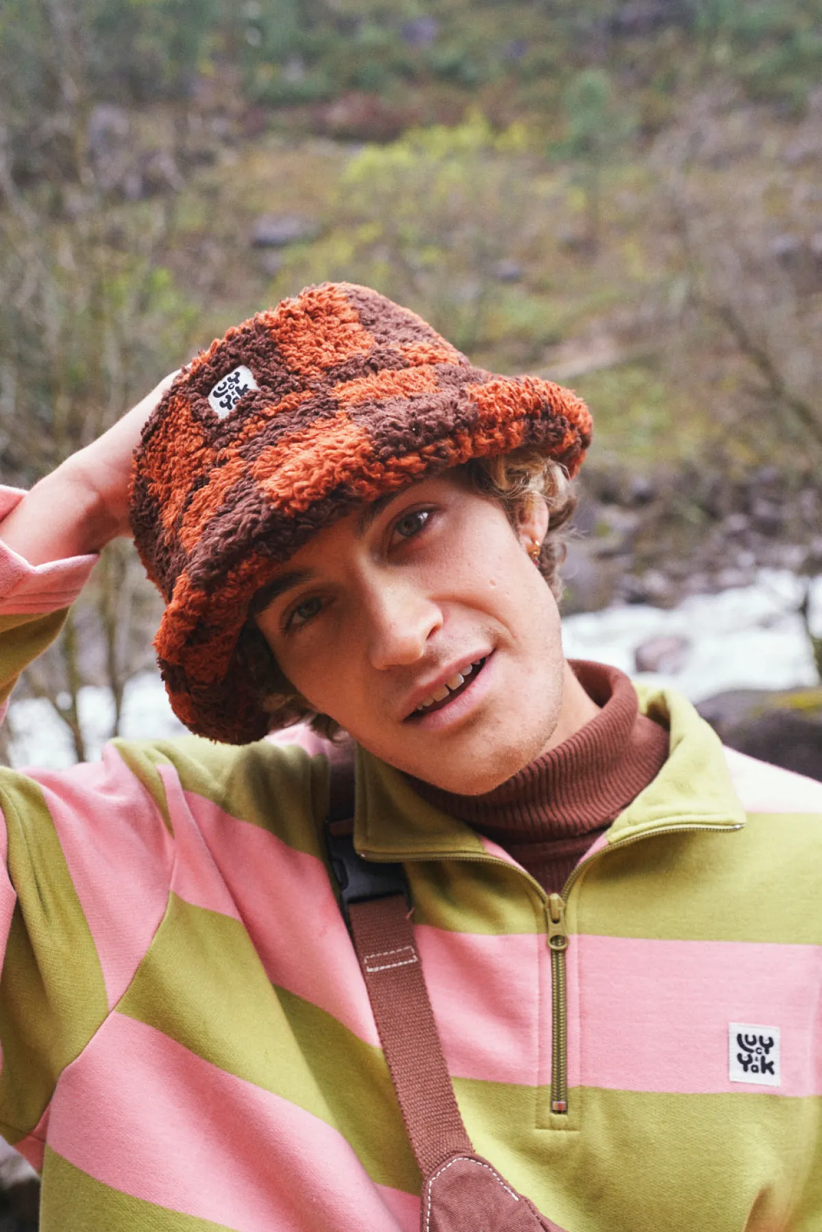 Fashion Travis - Borg Fleece Bucket Hat in Terry Print All Accessories|Hats & Hair