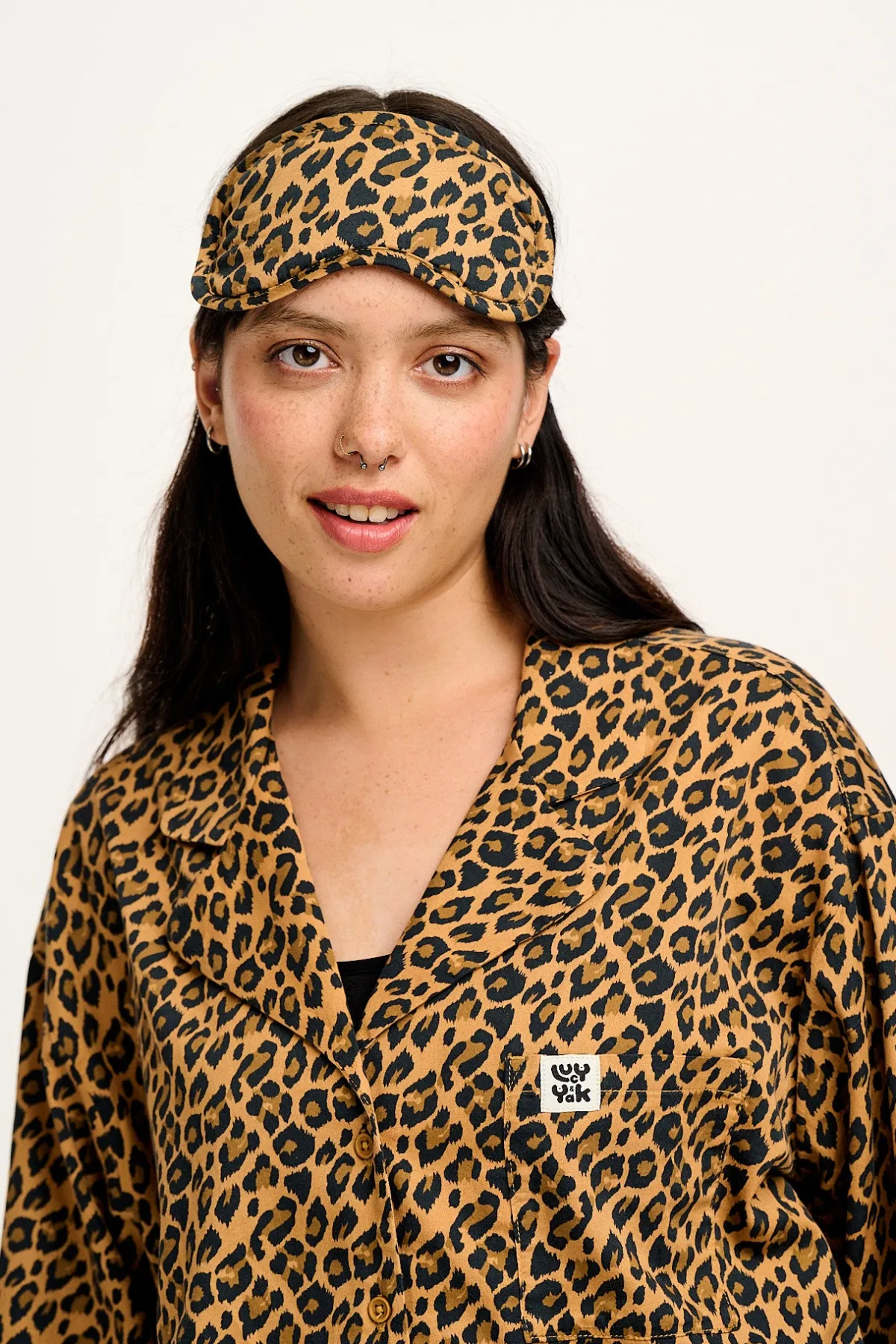 Clearance Yaima - Eye Mask in Leopard Print All Nightwear|All Accessories
